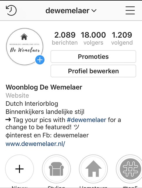Woonblog De Wemelaer op Instagram