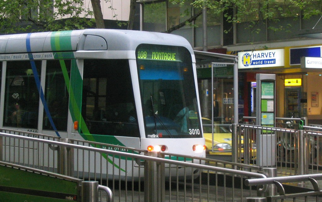 Tram 108 to Montague, October 2008