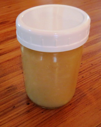 Homemade Applesauce in a jar