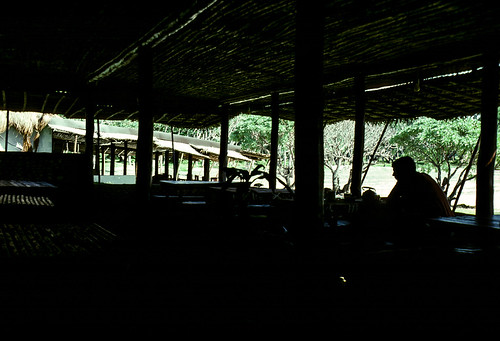 resort thatched slide manuroparadise kodachrome vanuatu southseaislands efate 35mm film huts shefaprovince vu