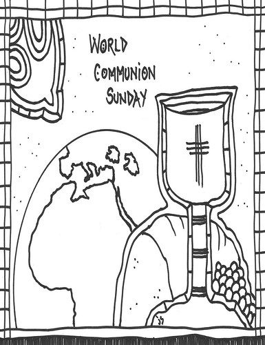 World Communion coloring page