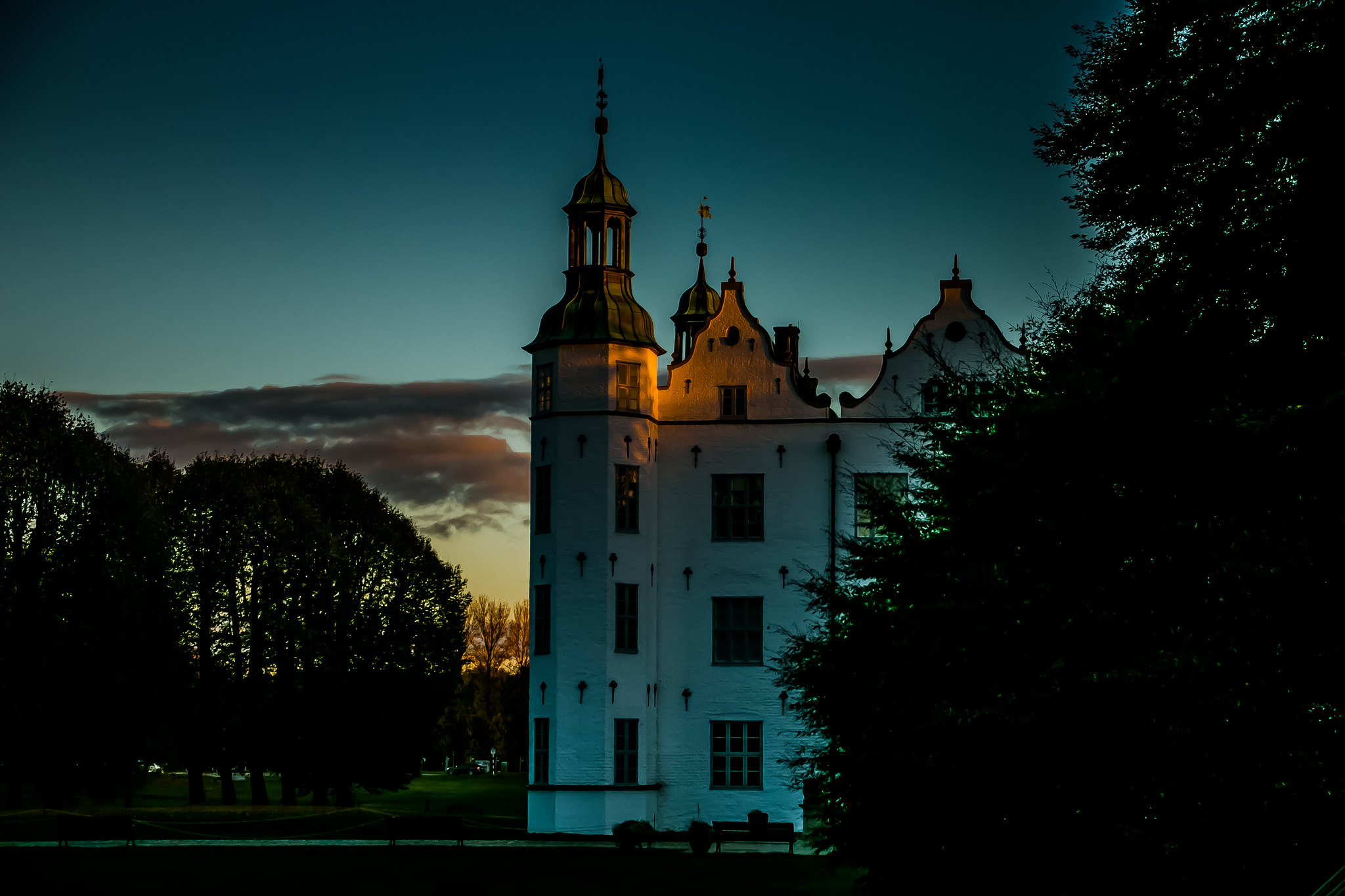 Schloss Ahrensburg am Abend