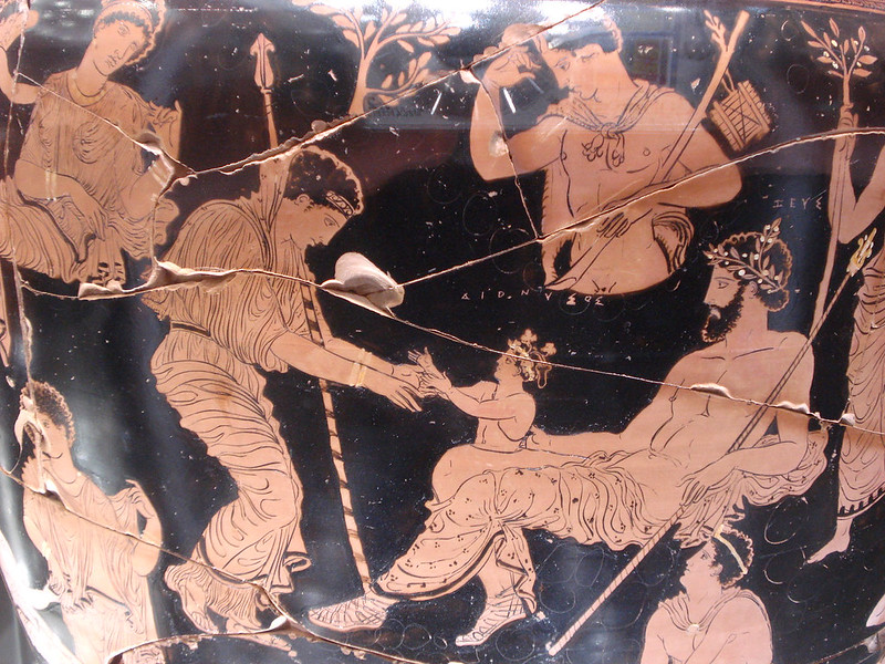 068-Дионис рождается из бедер Зевса и тянется к Гере