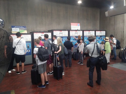 People buying farecards for the Metrorail subway system, WMATA, Union Station