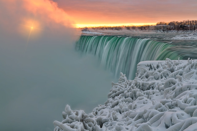 Winter Sunrise at Niagara Falls