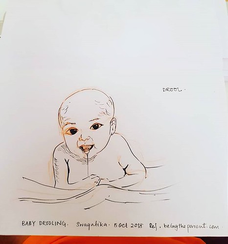 Baby drooling #drooling #inktober2018 #inktober #day6drooling