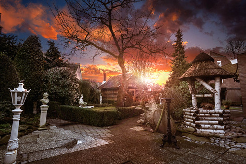 sunrise sunset travel courtyard germany art outdoor photoshop alpha sony rheine
