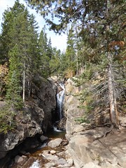 Colorado, Rocky Mountain National Park, Old Fall River Road, Waterfall