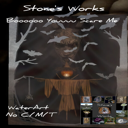 Boo You Scare Me WaterArt Stone's Works - TeleportHub.com Live!