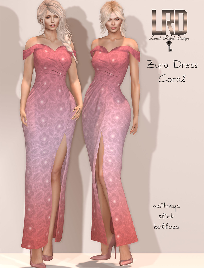 LRD Zyra dress Coral - TeleportHub.com Live!