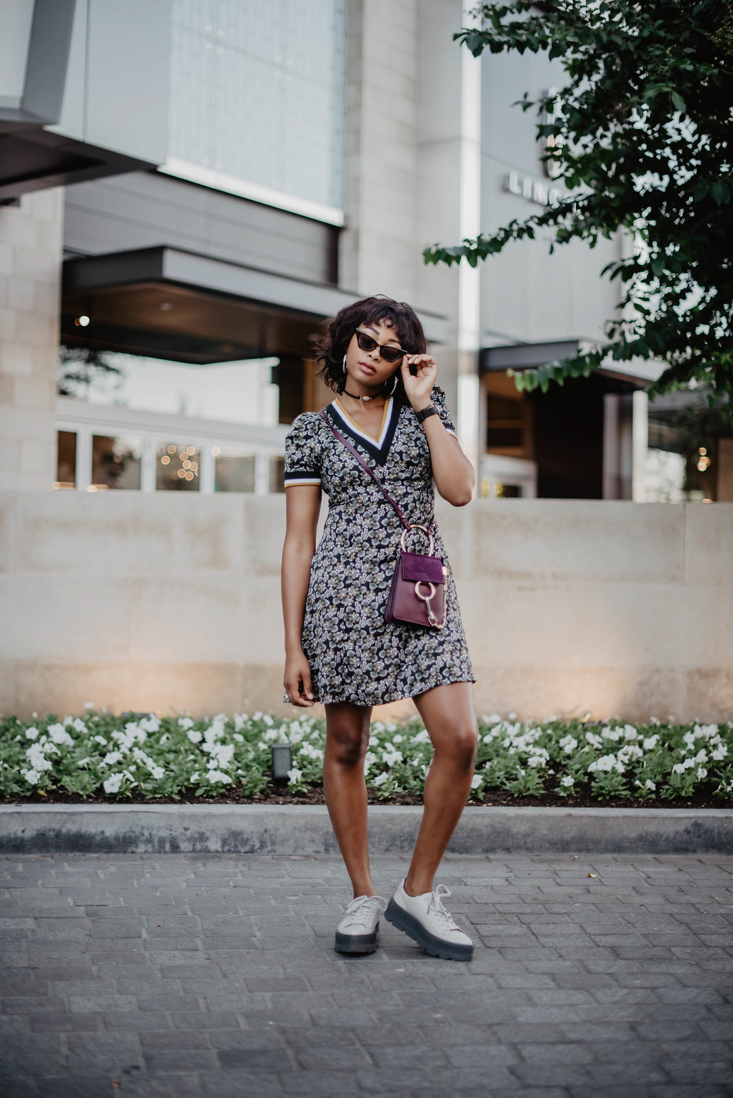 how to wear a floral jersey dress, the beauty beau