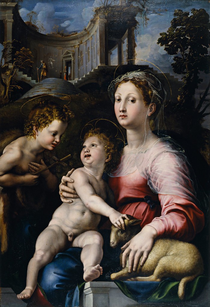 Giulio Romano - The Madonna and Child with Saint John the Baptist (c.1523)