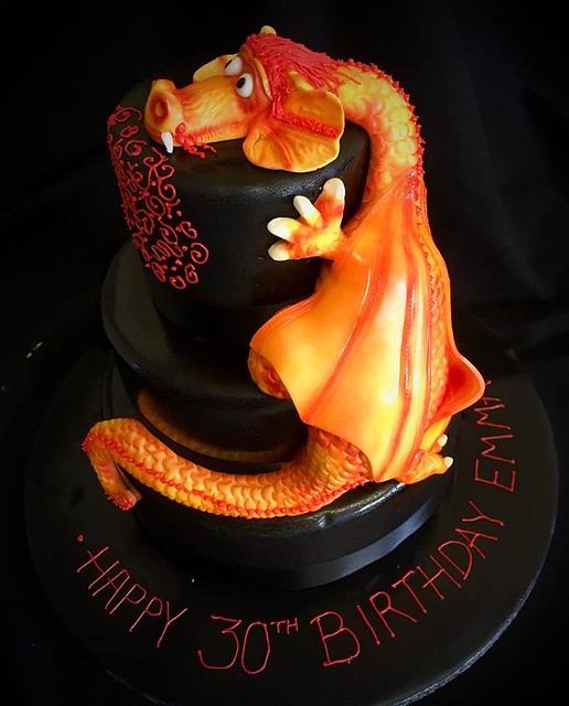Mystical Dragon Chocolate Cake by Adelicious
