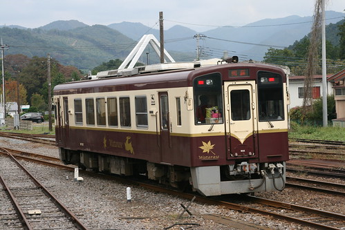 Watarase Keikoku Railway WKT-500 series in Ohmama.Sta, Midori, Tochigi, Japan /October 14, 2018