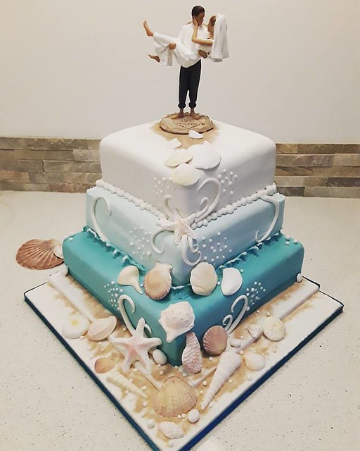 Romance on the Shore Cake by Cake Love