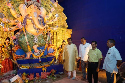 Dr. Tirupati Panigrahi during Ganesh Puja Celebration