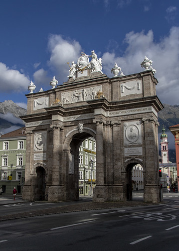 austria vacation europe innsbruck triumphpforte arch