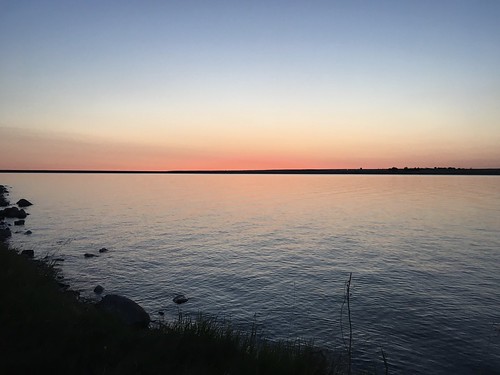 lakemcgregor lake sunset