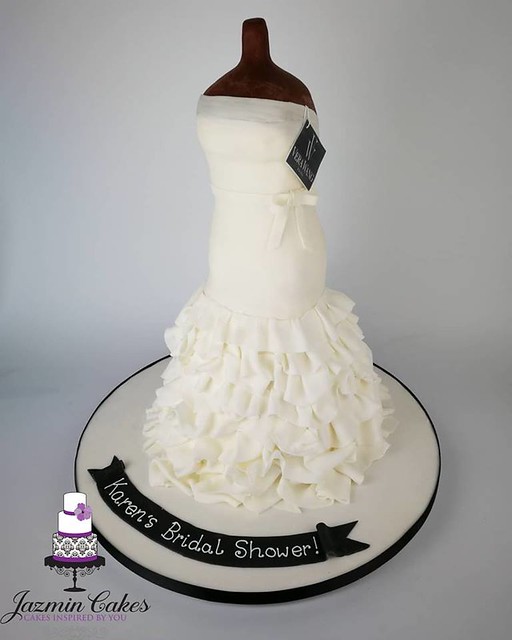Wedding Dress Cake by Jazmin Cakes