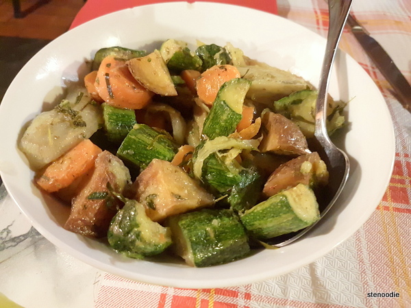 Sautéed vegetables with thyme and nepitella