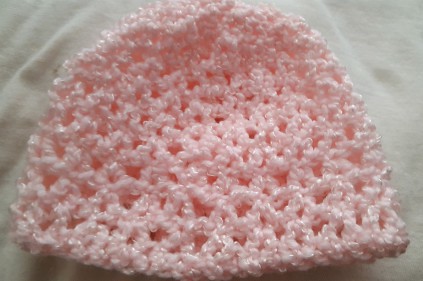 Newborn baby crocheted hat from www.thisautoimmunelife.com