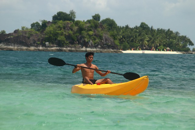 Kayaking at Bisaya-Bisaya Islet