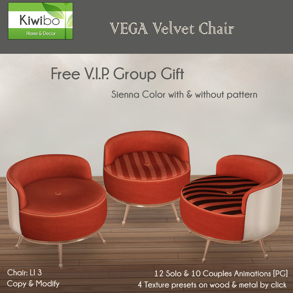 Kiwibo Vega Chair Sienna – Group Gift