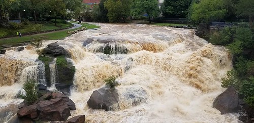 Reedy Falls after Tropical Storm Michael.  Photo by Charlie Jones.