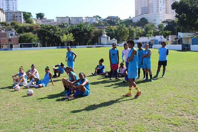 Treino do Feminino no Parque Santiago