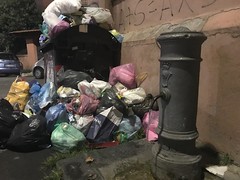 Drinking water fountain in Rome Garbatella