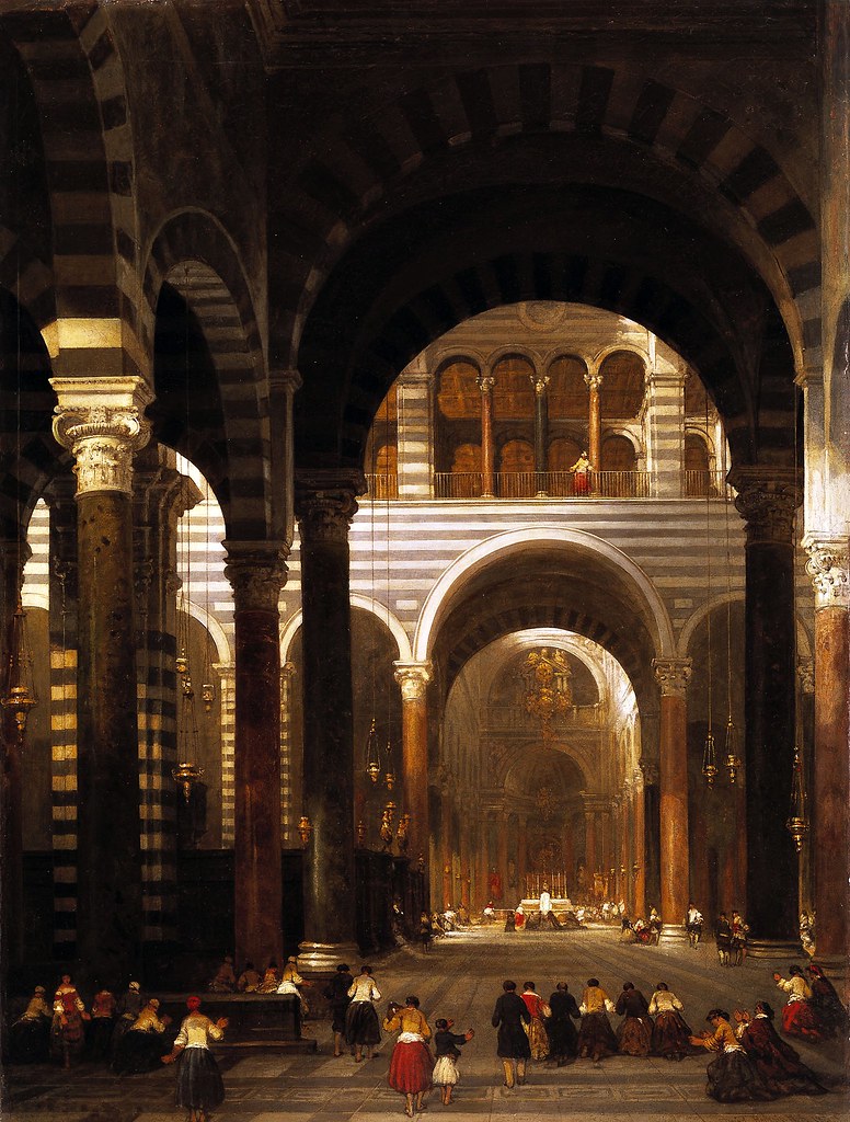 David Roberts - Interior of the Cathedral, Pisa (1859)