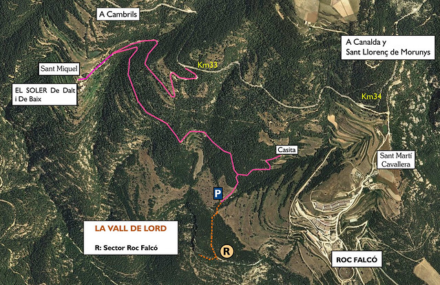 La Vall de Lord -23- Sector Roc Falco -02- Acceso Lado Izquierdo -01- (Ortofoto)