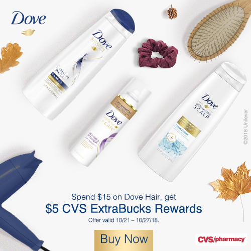 dove hair care on sale at cvs