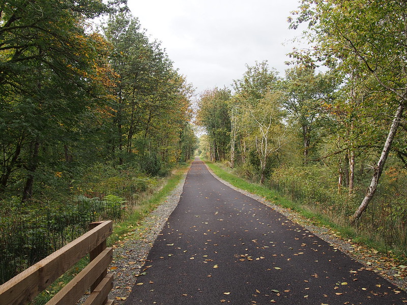 New Foothills Trail Extension/Infill: For many years, the Foothills Trail was divided into two sections: the lower section that most locals knew about, and the &quot;<a href="https://www.flickr.com/photos/105592384@N07/albums/72157648801234228">Missing Link</a>&quot; as I came to call it.  The latter started a bit east of South Prairie, then wound its way up to 268th Avenue-Court East across four bridges.

Pierce County condemned the right of way between the two sections a little while ago, and recently completed the trail in said right of way.  This section is shown here.