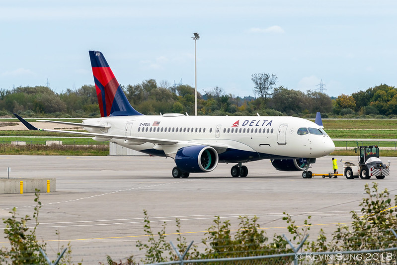 Delta Airlines | Airbus A220-100 (Bombardier CS100) | C-FOVL | YMX