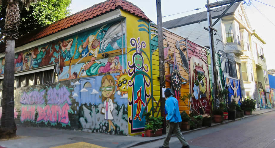 Street art in Mission District San Francisco | Mooistestedentrips.nl