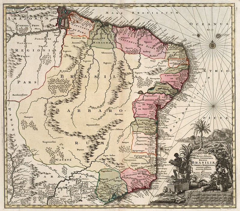 Matthaeus Seutter - Regni Brasiliae (1740)