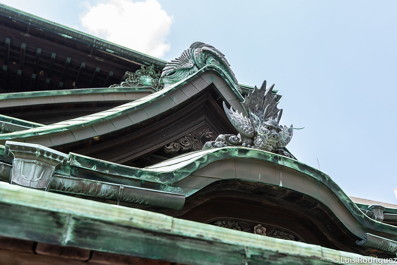 Detalles de la fachada de Dogo Onsen